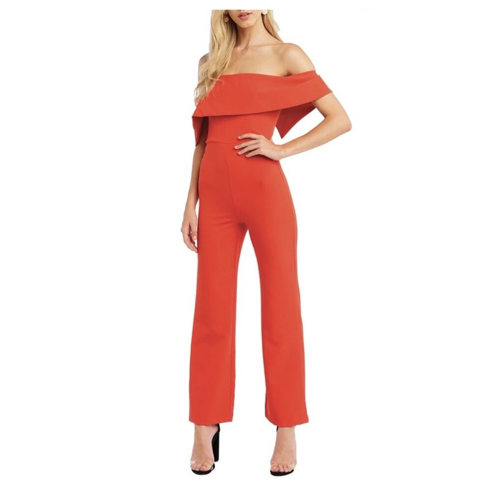 New Bardot Women's Zora Pantsuit Fire Red Size 10 21-3165